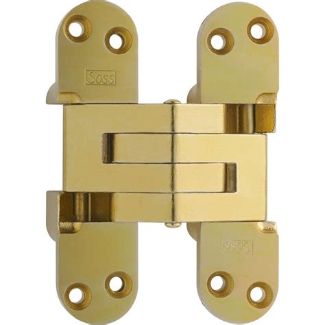 SOSS 220 Invisible Hercules Hinge Satin Brass CabinetParts