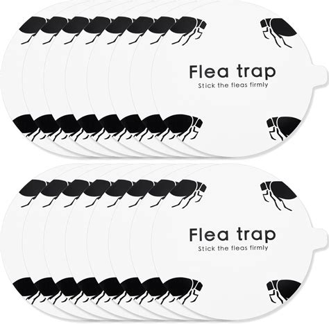 Flea Trap Refill Discs Sticky Trap Glue Board Refills 16 Packs 7 1 Inch Natural