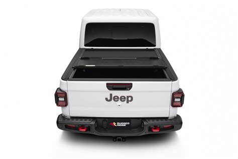 Rugged Ridge 13550 24 Armis Hard Folding Bed Cover With Line X For 20 21 Jeep Gladiator Jt