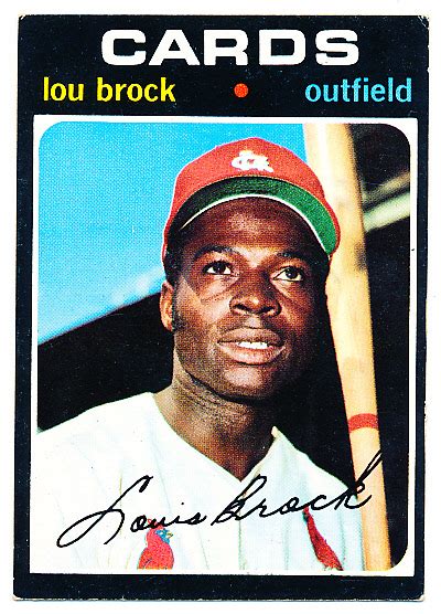 Lot Detail Topps Bb Lou Brock Cards