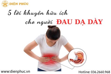 5 LỜI KHUYÊN HỮU ÍCH CHO NGƯỜI ĐAU DẠ DÀY