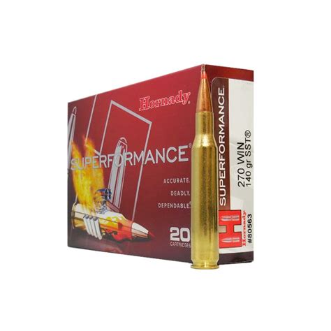 Hornady Superformance 270 Win 140 Gr Sst 20 Rounds Lax Ammunition