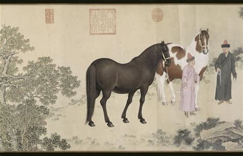 Qazaq Pr Sentant Leur Tribut De Chevaux L Empereur Qianlong