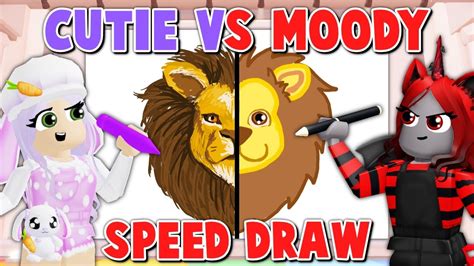 Cutie Vs Moody In Speed Draw Roblox Youtube