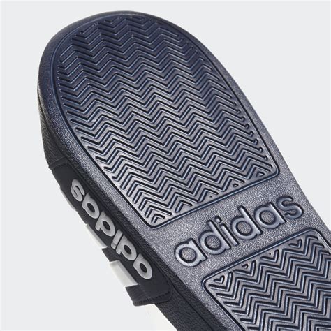 Mens Adilette Cloudfoam Slides Collegiate Navycloud Whitenavy