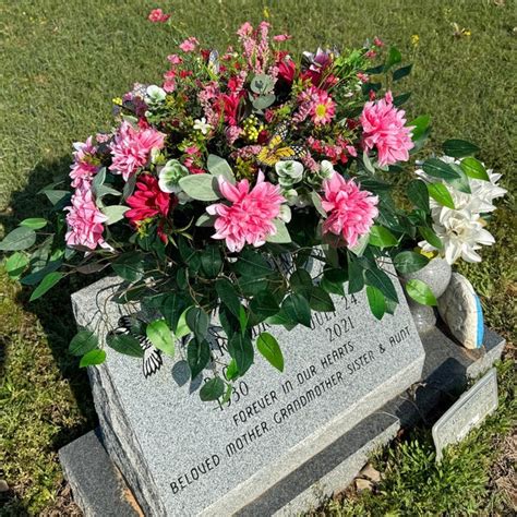 Butterfly Grave Flower Arrangement Etsy