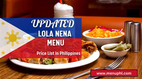 Lola Nena Menu Philippines Updated Prices