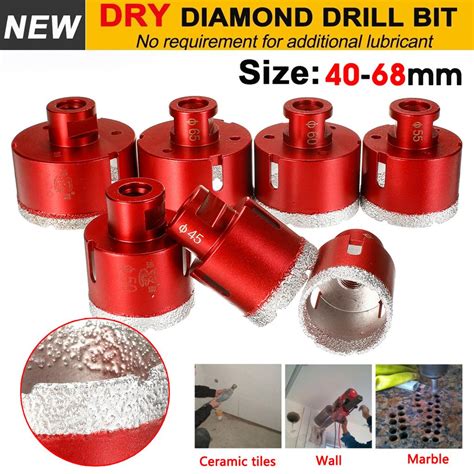 Buy Mm Diamond Vacuum Brazed Dry Drilling Core Bits M Thread