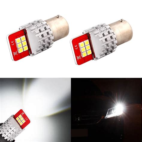 X Ba S P W Led Bulbs Smd For Car Tail Backup Lights White