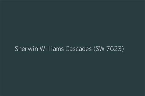 Sherwin Williams Cascades Sw 7623 Color Hex Code