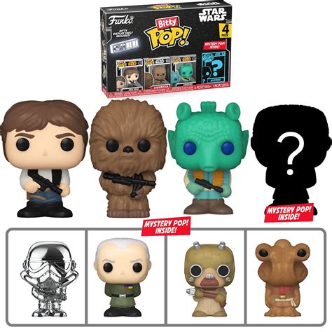 Star Wars Han Solo Bitty Pop Mini Figure 4 Pack