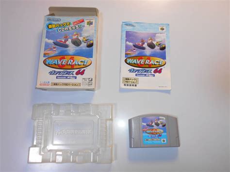 【目立った傷や汚れなし】清掃動作品 ウェーブレース64 Wave Race 振動パック対応 カセット・箱・説明書 任天堂 Nintendo64