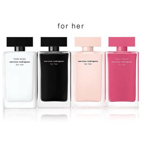 NARCISO RODRIGUEZ FOR HER COLLECTION 4 PCS MINIATURE GIFT SET FOR WOMEN ...