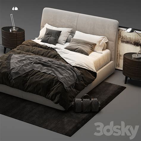 Poliform Laze Bed Bed 3d Model