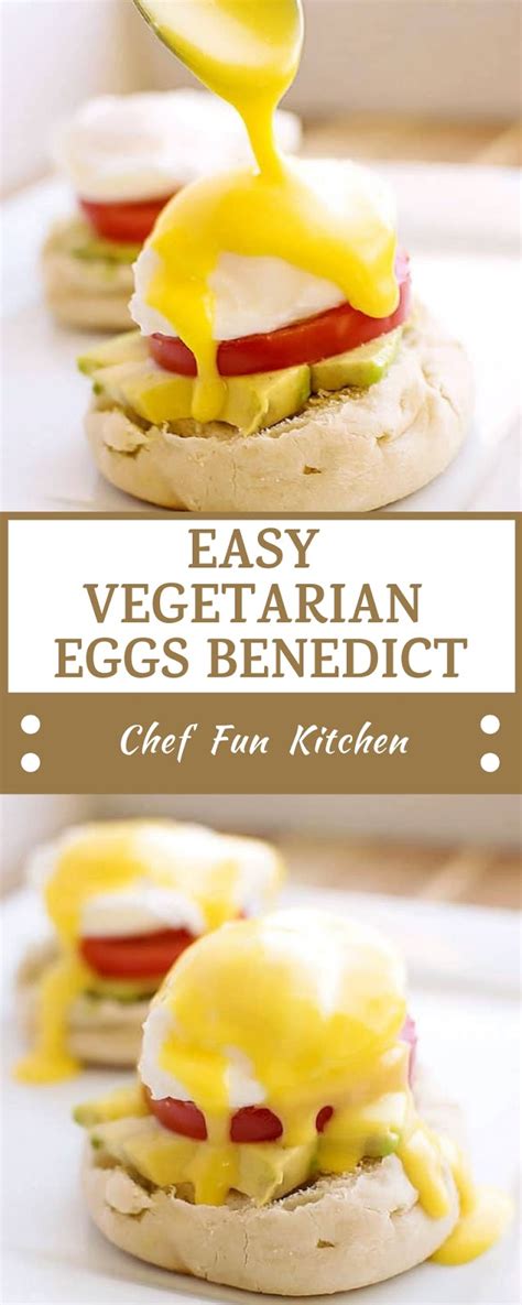 Easy Vegetarian Eggs Benedict Breakfast Cups Filling Breakfast