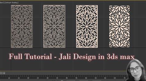 How To Make CNC Jali Design In 3D Max Different Types Of Jali Design