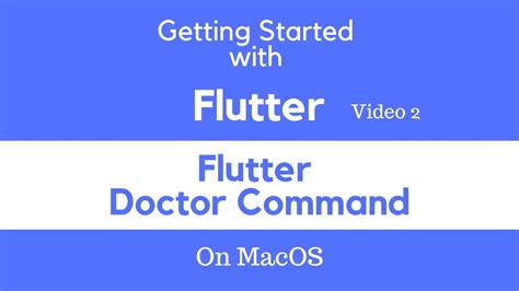 Setting Up Flutter The Doctor Command YouTube