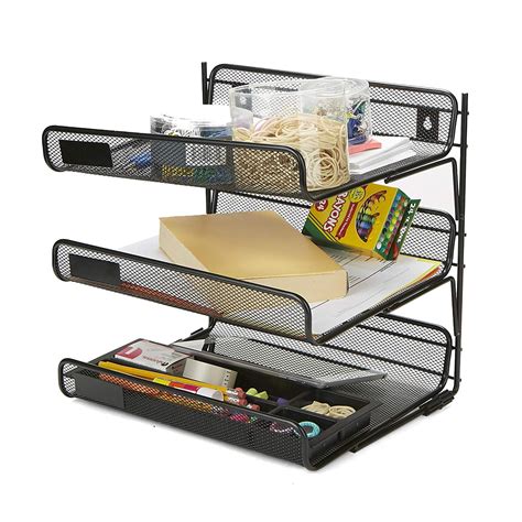 Business And Industrial Office 3 Tier File Letter Document Organizer Rack