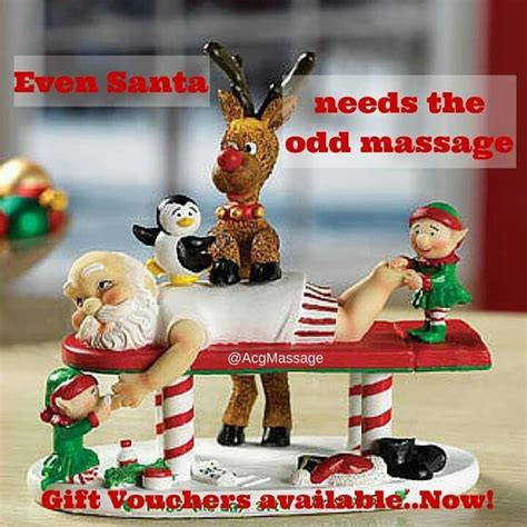 Massage For Santa So Why Not You Christmas Massage Holiday Decor