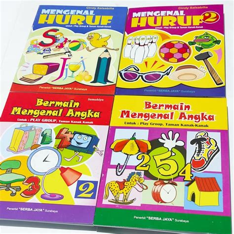 Jual Buku Bermain Mengenal Angka Huruf Paud Tk Shopee Indonesia