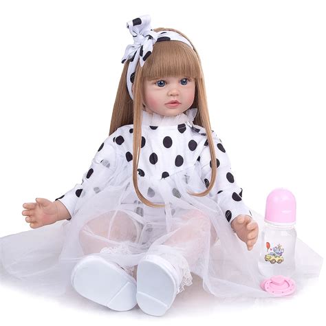 Keiumi Boneca Infantil Cl Ssica Princesa Reborn Cabelo Dourado Cm