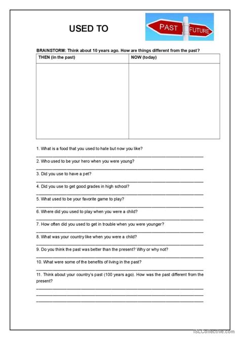 Used To Grammar Practice English Esl Worksheets Pdf And Doc