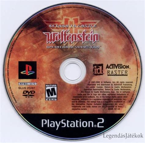 Return to Castle Wolfenstein Operation resurrection Ps2 játék PAL