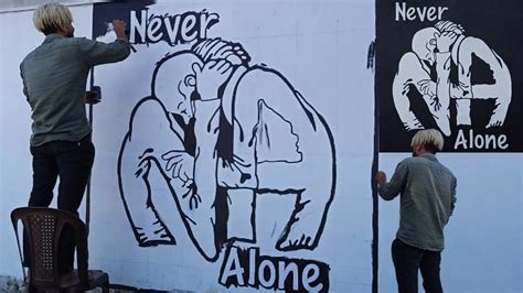 Narcotics Anonymous NA Poster Logo Painting Never Alone We Do