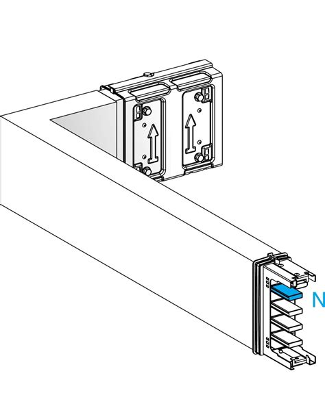 Canalis KSA coude spécial 250A montage à gauche A 250mm B 250 750mm