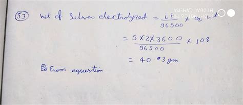 Q 54 The Equivalent Conductance Of 0 10 N Solution Of MgCl Is 97 1 Mho