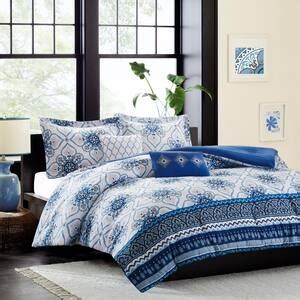 Mi Zone Cameron Piece Blue Full Queen Coverlet Set Mz