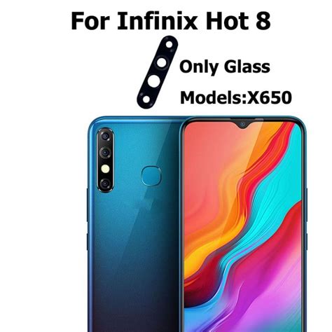 ตนฉบบสาหรบ Infinix Hot Back Camera Glass Lens พรอมสตกเกอรกาวอะไหล Lazada co th
