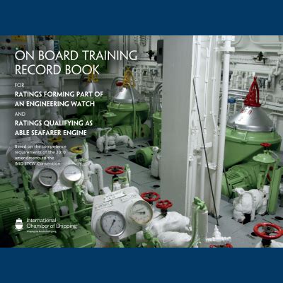 On Board Training Record Book For Ratings Forming Part Of An