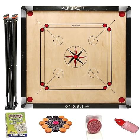 Buy Mkt Carrom Board 32 Inch Full Size Matte Finish For Kids Men Women