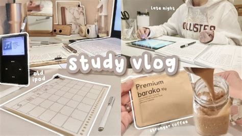 Study Vlog 24 Hrs Productive Cramming Late Night Studying