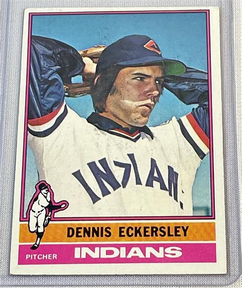 Lot Topps Dennis Eckersley Cleveland Indians Rookie Card