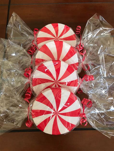 Peppermint Candy Set Of 4 Etsy