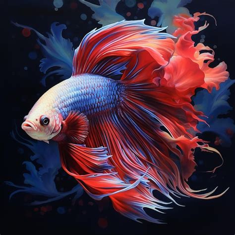 Premium AI Image | Beautiful betta fish