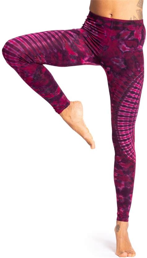 PANASIAM Legginsy Batik Słońce spodnie do jogi treningowe fitness