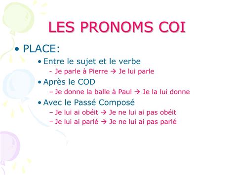 PPT Les pronoms compléments PowerPoint Presentation free download