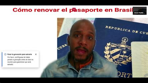 Cambios En El Tr Mite De Renovaci N De Pasaporte Cubano Youtube