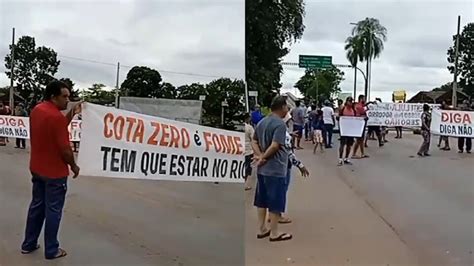 Pescadores Fecham A Rodovia Br 070 Em Protesto Contra A Lei Do