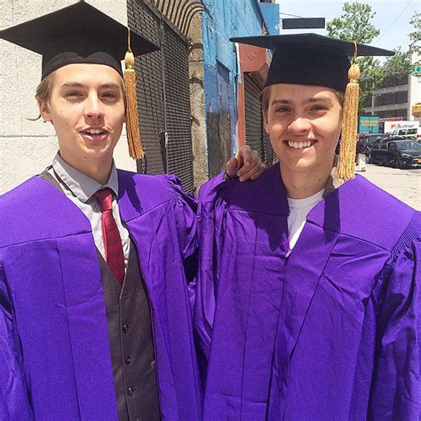 Dylan Sprouse, Cole Sprouse Pull Twin Trick at College Graduation : People.com