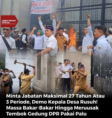 Demo Apdesi Rusuh Di Gedung DPR Massa Blokade Jalan Hingga Coba