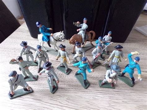 Starlux Lot Soldats Sudiste Nordiste Guerre De S Cession Eur