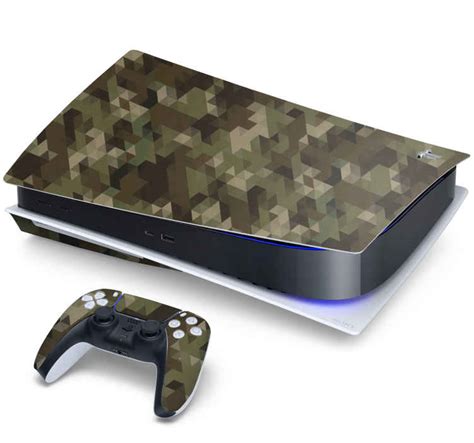 Vinil Skin para PS5 Camuflagem geométrica TenStickers