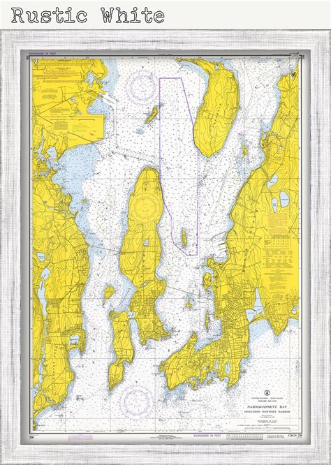 Narragansett Bay And Newport Harbor Rhode Island Nautical Chart By Noaa 1972