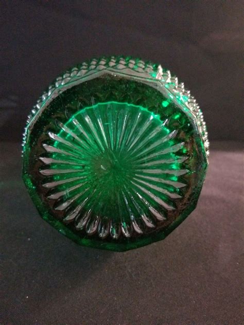 Emerald Green Depression Glass Decanter 3404635692