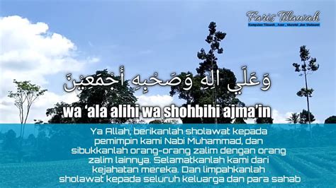 Sholawat Asyghil Lirik Tanpa Musik Dan Artinya Youtube