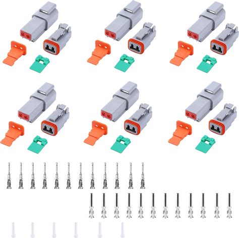 Buy Pcs Deutsch Dt Grey Pin Connectors Sets Waterproof